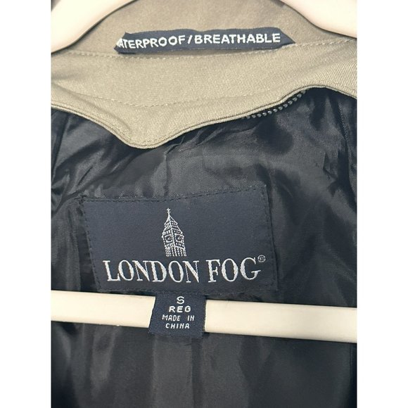 London Fog Ladies Army Green Zip Up Casual Trench Coat/Jacket Size Small Regular - Picture 6 of 7